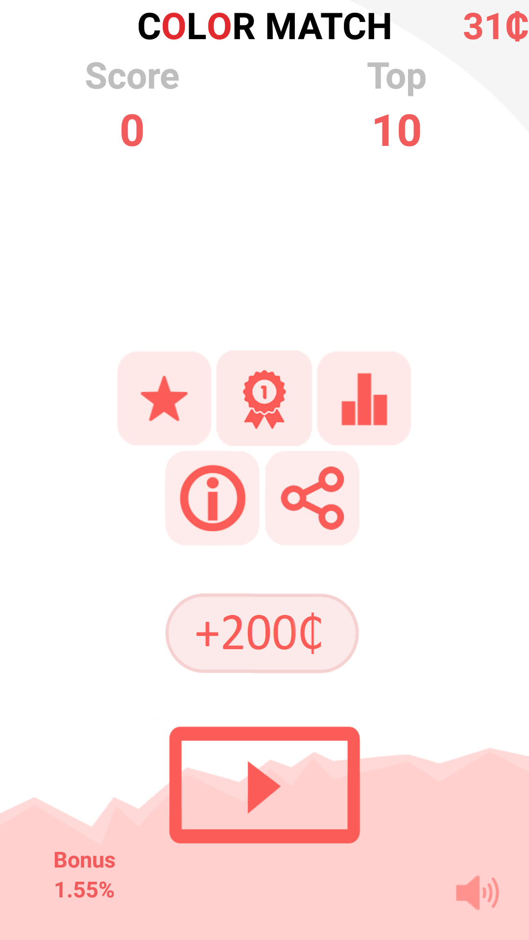 Color Match — reaction mode