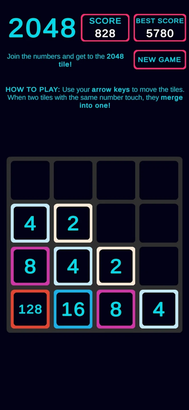 Tile merging and glow effects