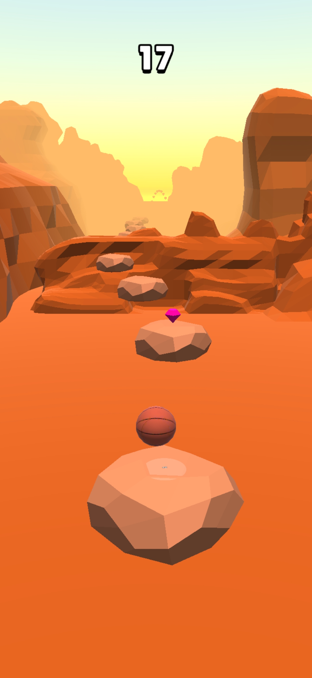 Desert Jump — jumping between cliffs