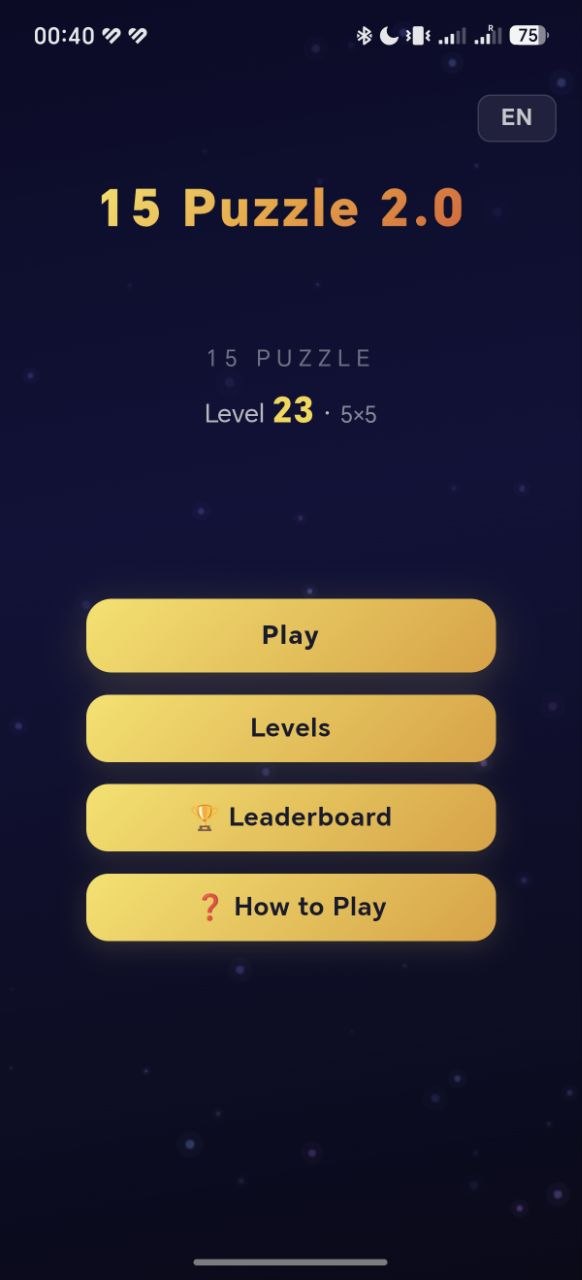 Fifteen Puzzle 2.0